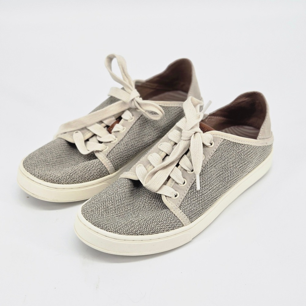 Olukai Pehuea Li Trench Blue Gray Women Lightweight Casual Sneaker Shoes 7.5 EUC